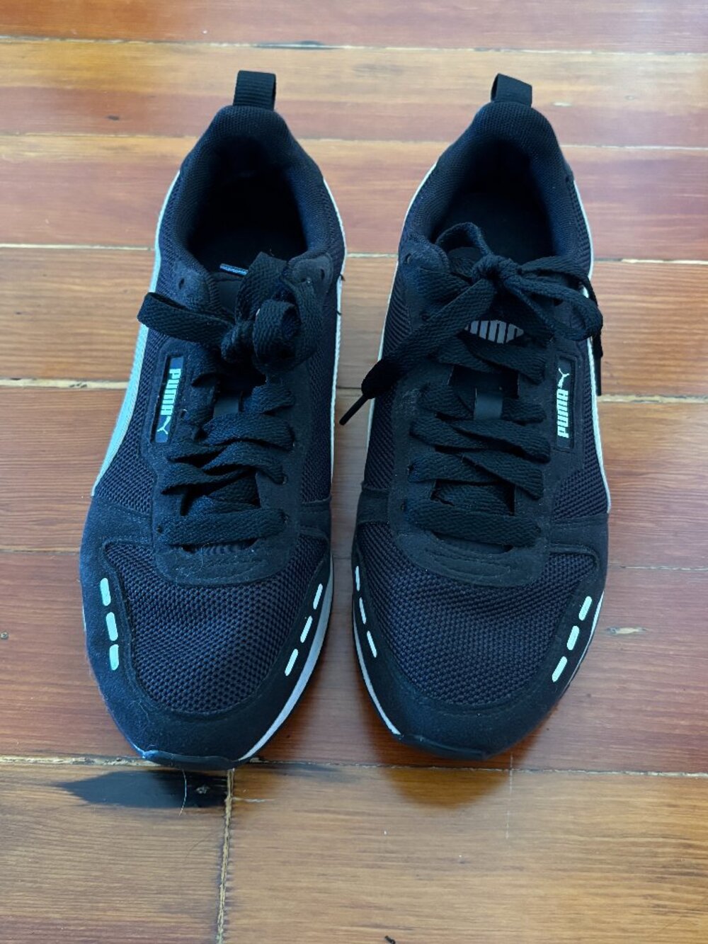 PUMA Unisex R78 Sneakers Women's 6.5 Black White